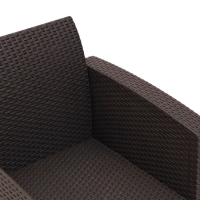 Набор садовой мебели Бора, Дуо, два кресла + стол, венге Набор садовой мебели Бора, Дуо, два кресла + стол, венге