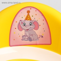 Горшок детский антискользящий &laquo;Бэйби-Комфорт&raquo; с крышкой, съёмная чаша, цвет жёлтый