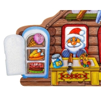 Развивающая книжка из фетра &laquo;Домик Дедушки Мороза&raquo;