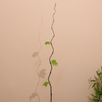 Интерьерный декор из бамбука, листья пластик 200 см зелёный