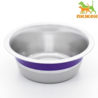 Миска цветная стандарт 350 мл, фиолетовая/бежевая Миска цветная стандарт 350 мл, фиолетовая/бежевая