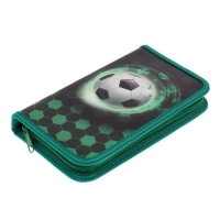 Пенал 1 секция 115 х 205 х 30 мм, Calligrata "Футбол", ламинированный картон