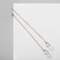 Серьги висячие со стразами &laquo;Цепочки&raquo; льдинка, цвет МИКС, 9 см