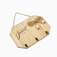 Ключница настенная «Sweet home», цвет молочный, 20 х 14 см Ключница настенная «Sweet home», цвет молочный, 20 х 14 см