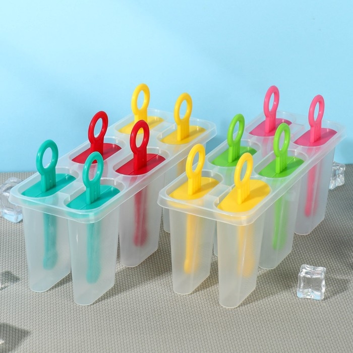 Форма для мороженого Доляна &laquo;Симпл&raquo;, 6 ячеек