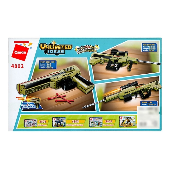 Конструктор Безграничные Идеи &laquo;Пистолет&raquo;, 3 в 1, 232 детали