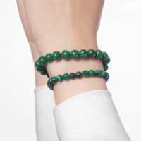 Набор браслетов 2 шт., шар №6 и №8 &laquo;Малахит&raquo;, d=5,5 см