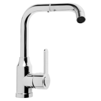 Смеситель для кухни ZEIN Z3704, поворотный излив высотой 20 см, ABS-пластик, хром Смеситель для кухни ZEIN Z3704, поворотный излив высотой 20 см, ABS-пластик, хром