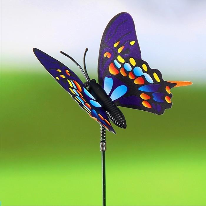 Штекер Штекер "Бабочка Атрис" 7х7см/30см, набор 15шт, МИКС