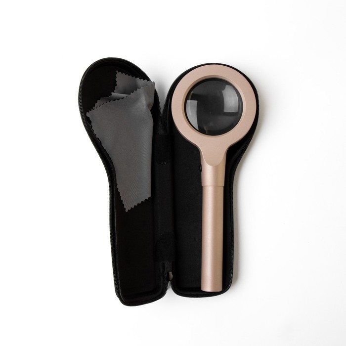 Лупа классическая, линза 55мм, подсветка