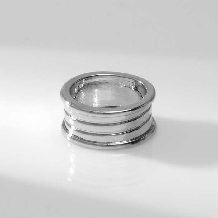 Кольцо металл «Тренд» катушка, цвет серебро, размер 18 Кольцо металл «Тренд» катушка, цвет серебро, размер 18