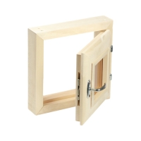 Окно, 30&times;30см, двойное стекло ЛИПА, бронза