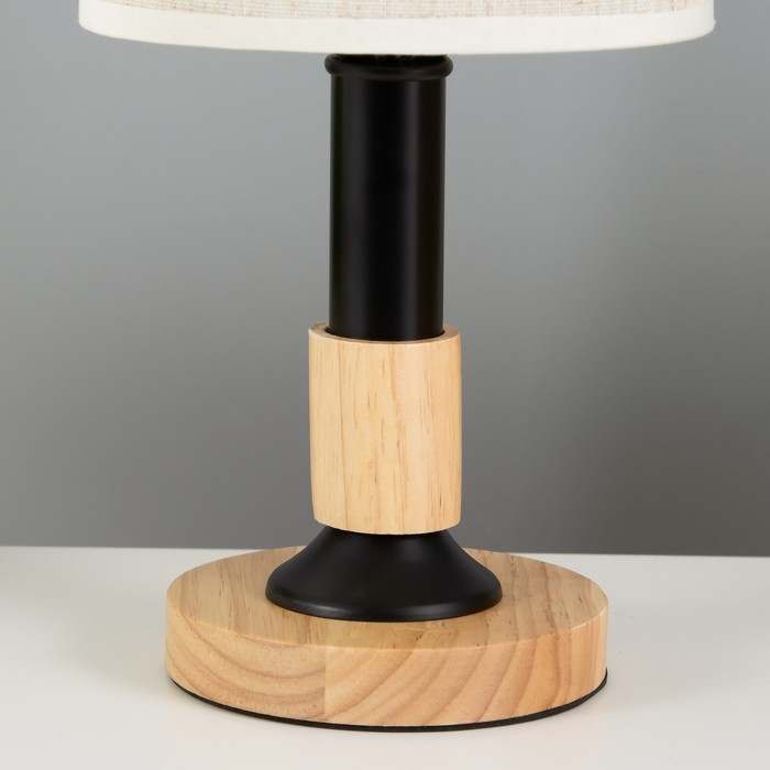 Настольная лампа "Мирабель" E27 40Вт черный 16х16х36,5 см RISALUX