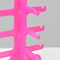 Подставка под очки 3 места, 16&times;14,5&times;20, цвет розовый