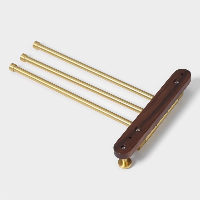 Держатель для полотенец St&ouml;lz H&ouml;lzern Premiere, ореховое дерево, алюминий, цвет коричневый