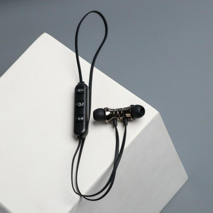 Беспроводные наушники на магните с микрофоном &laquo;Real man&raquo;, мод. I12 ,9 х 13,5 см.