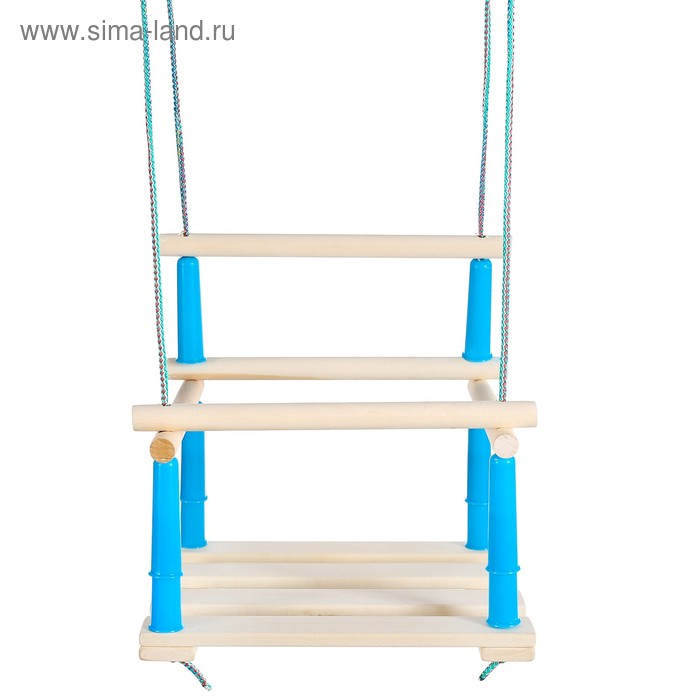 Качели подвесные, деревянные, сиденье 33&times;22см, МИКС