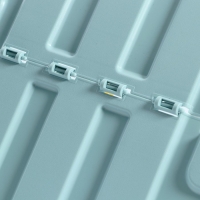 Ящик для игрушек на колесах &laquo;Горы&raquo;, с декором, 685 &times; 395 &times; 385 мм, цвет светло-голубой