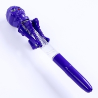 Прикол ручка &laquo;Скелет&raquo;, боксёр, светятся глаза, цвета МИКС