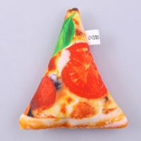 Игрушка для собак с пищалкой &laquo;Пицца&raquo;&lrm; из текстиля, 11,5 х 14 см