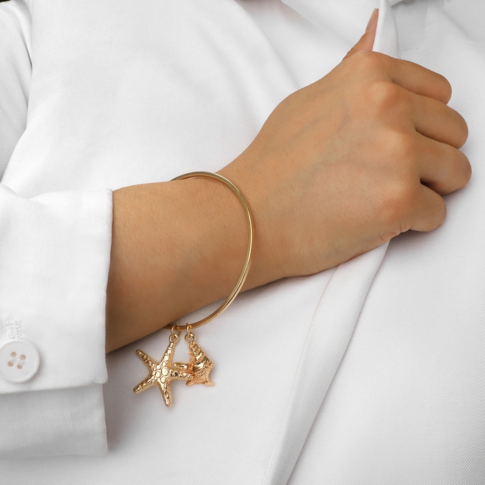 Набор 6 предметов: 6 браслетов &laquo;Море&raquo;, цвет золото