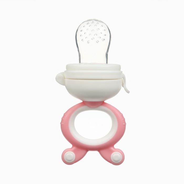 Ниблер с силиконовой сеточкой, вращ.поршень, цвет розовый