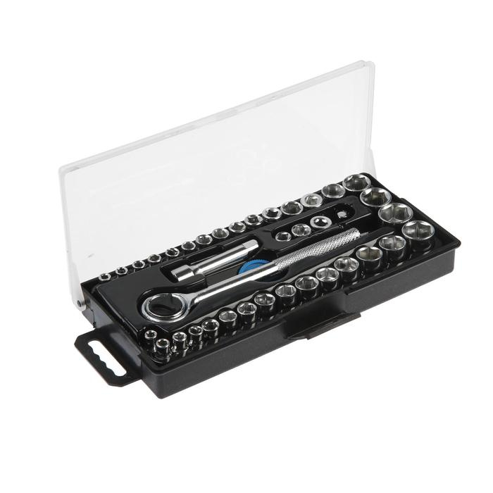 Набор инструментов в кейсе ТУНДРА, универсальный, 1/4 Набор инструментов в кейсе ТУНДРА, универсальный, 1/4" и 3/8", 39 предметов