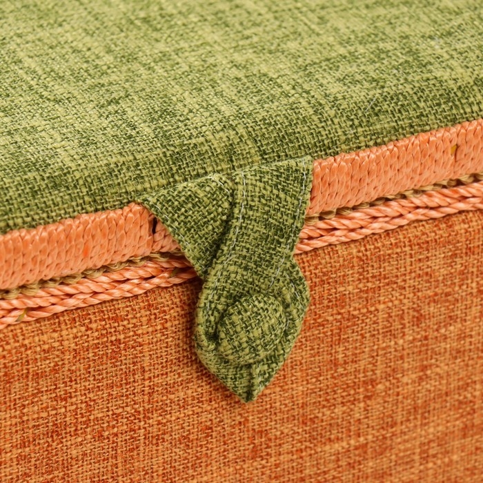 Шкатулка для рукоделия Шкатулка для рукоделия "Зелёно-оранжевая" 19х26х14,5 см