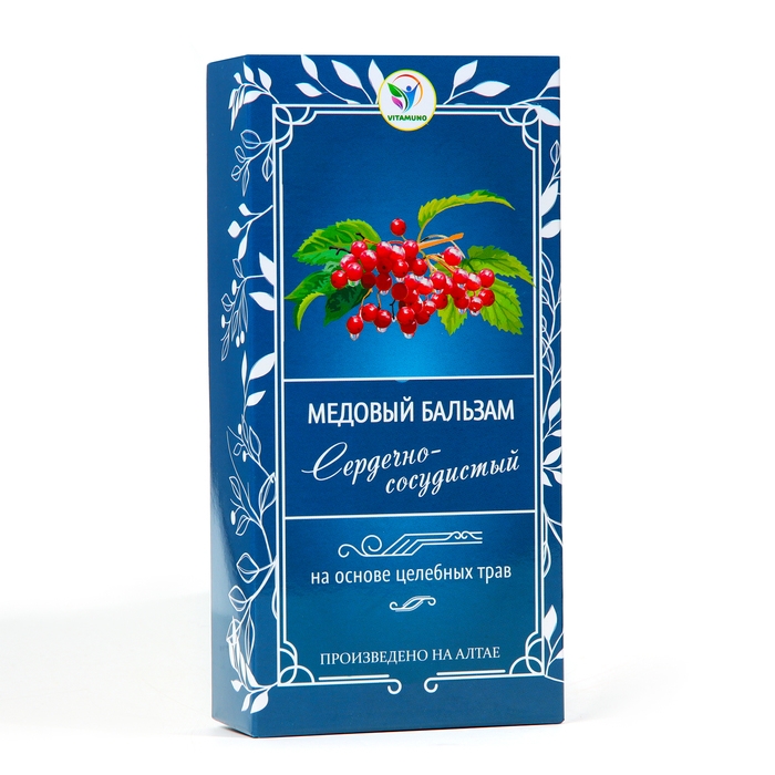 Бальзам медовый безалкогольный Vitamuno Сердечно-сосудистый, 250 мл Бальзам медовый безалкогольный Vitamuno Сердечно-сосудистый, 250 мл