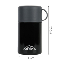 Термос для еды, для чая "Мастер К.", 550 мл, сохраняет тепло 12 ч, 17 х 11 см