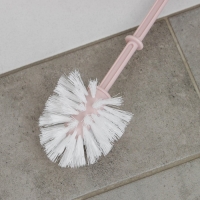 Ёршик для унитаза с подставкой &laquo;Блеск. Стандарт&raquo;, 15&times;15&times;39 см, цвет розовый