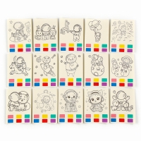 Водная раскраска &laquo;Космос&raquo;, с кисточкой и мольбертом, виды МИКС