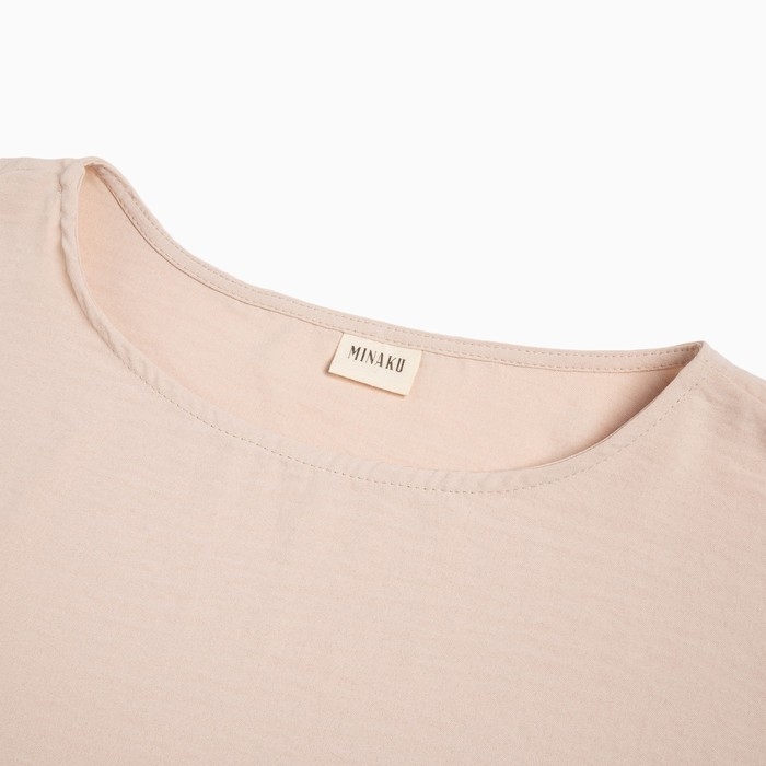 Костюм женский (туника, брюки) MINAKU: Casual Collection цвет бежевый, размер 48 Костюм женский (туника, брюки) MINAKU: Casual Collection цвет бежевый, размер 48