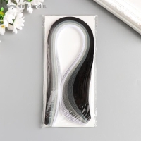 Полоски для квиллинга 100 полосок плотность 120 гр "От белого к чёрному" ш. 0,5 см дл. 39см Полоски для квиллинга 100 полосок плотность 120 гр "От белого к чёрному" ш. 0,5 см дл. 39см