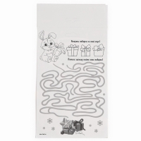 Аппликация форменными стикерами на новый год &laquo;Загадай желание&raquo;, новогодний набор для творчества