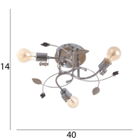 Люстра "Камми" бп 3х40Вт Е27 Хром МОДЕЛЬ:2638721 Люстра "Камми" бп 3х40Вт Е27 Хром МОДЕЛЬ:2638721