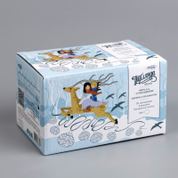 Гирлянда &laquo;Нить&raquo; 4 м с насадками &laquo;Шарик с орнаментом&raquo;, IP20, прозрачная нить, 20 LED, свечение белое, 8 режимов, 220 В