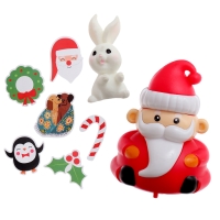 Игровой набор &laquo;Новогодний сюрприз&raquo; с фигуркой, машинкой и 15 наклейками, цвет МИКС
