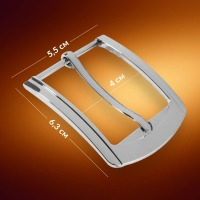 Пряжка для ремня, 6,3 × 5,5 см, 40 мм, цвет серебряный Пряжка для ремня, 6,3 × 5,5 см, 40 мм, цвет серебряный