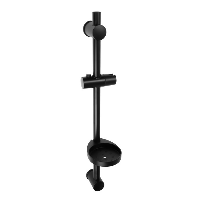 Душевая стойка ZEIN F01, с мыльницей и держателем, черная Душевая стойка ZEIN F01, с мыльницей и держателем, черная