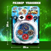 Боевые волчки ULTRASPIN, арена, 4 волчка, 2 устройства для запуска Боевые волчки ULTRASPIN, арена, 4 волчка, 2 устройства для запуска