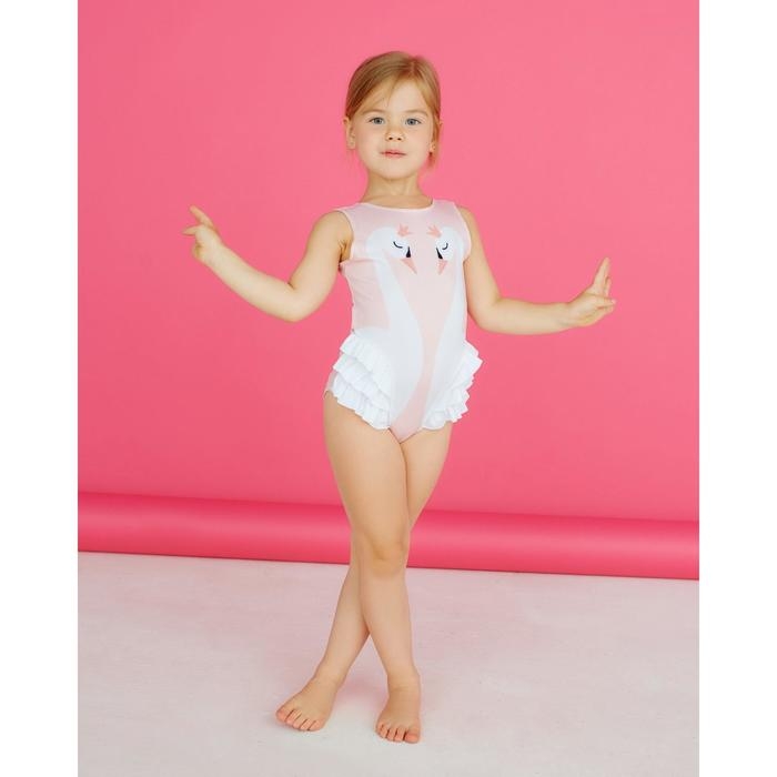 Купальник детский KAFTAN &laquo;Лебедь&raquo;, рост 98-104 (30)