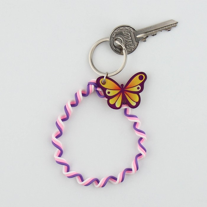Брелок для ключей детский шнурок «Самая яркая», 15 х 6 см Брелок для ключей детский шнурок «Самая яркая», 15 х 6 см