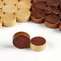 Шашки игра настольная деревянные, d=2.3 см