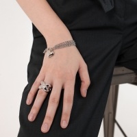 Кольцо металл «Тренд» бесконечность, объём, цвет серебро, размер 17 Кольцо металл «Тренд» бесконечность, объём, цвет серебро, размер 17