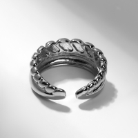 Кольцо &laquo;Тренд&raquo; параллель, цвет серебро, безразмерное