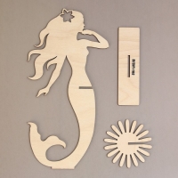 Салфетница деревянная &laquo;Русалка&raquo;, 25х13 см