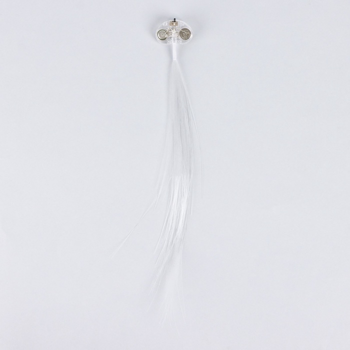 Прядь для волос на заколке, светящиеся, 3,5 х 33 см