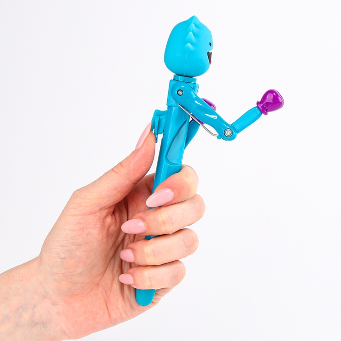 Ручка-прикол &laquo;Чудик&raquo;, боксер, синяя паста