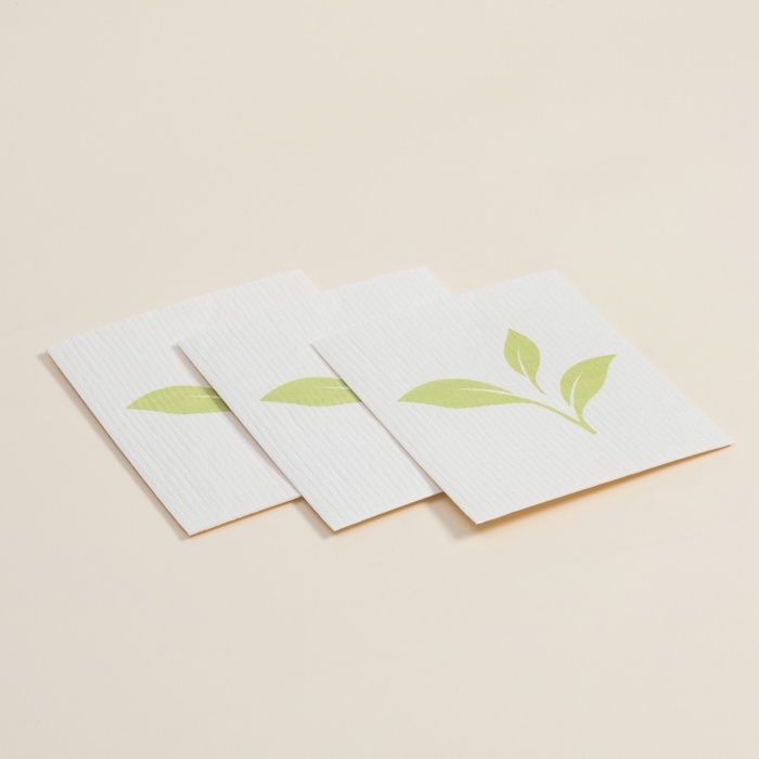 Салфетки универсальные SL Home, из целлюлозы и хлопка, 3 шт, 17&times;19 см, серые